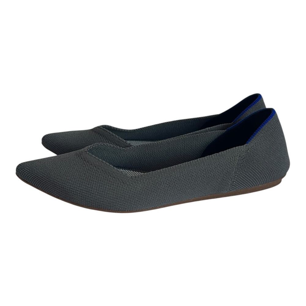 Rothy’s Point Toe Gray Ballet Slip On Flats Size 6.5 - Picture 4 of 11